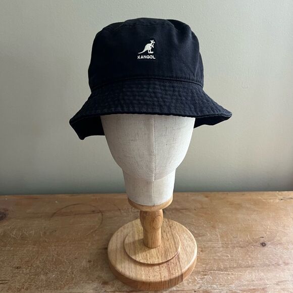 Kangol Black Bucket Hat Small - Picture 1 of 11